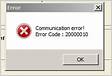 Why do I get Closing session communication error. Error cod